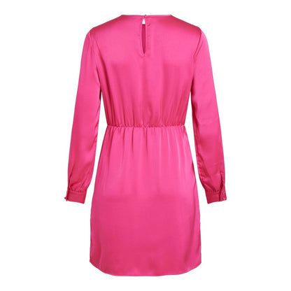 Vila Clothes Pink Polyester Short by Vila Clothes