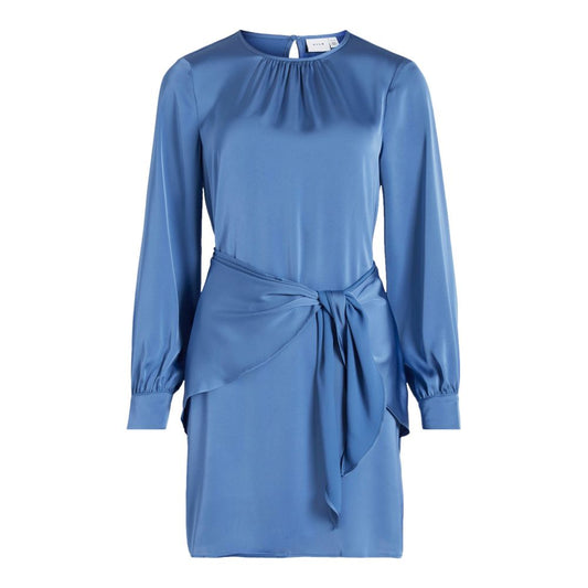 Vila Clothes Blue Recycled Polyester Short by Vila Clothes