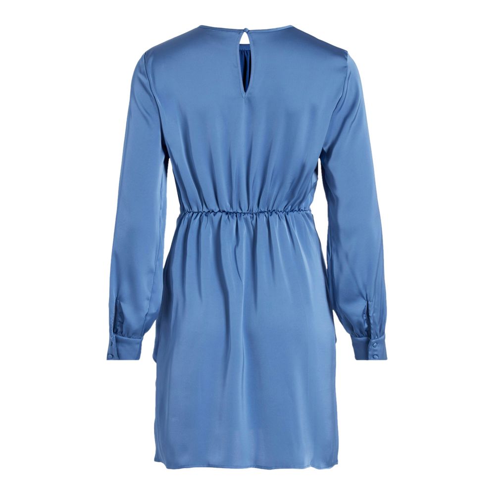 Vila Clothes Blue Recycled Polyester Short by Vila Clothes