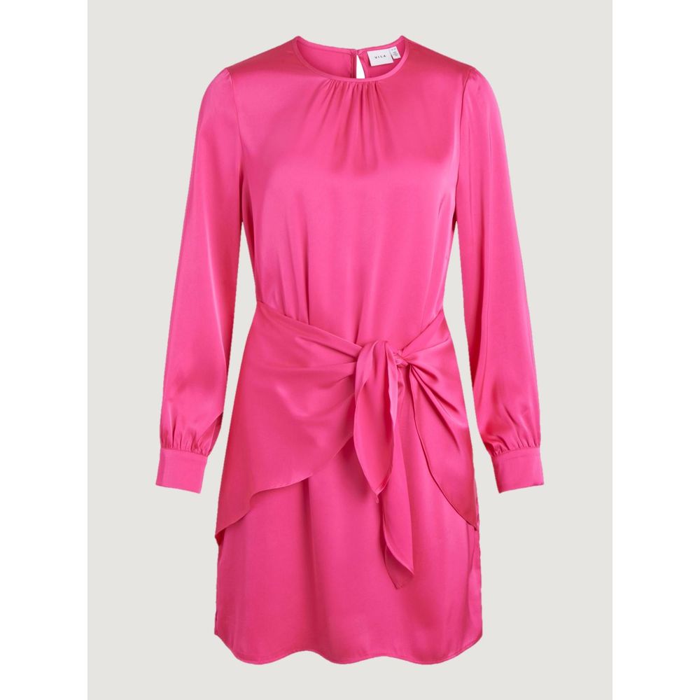 Vila Clothes Pink Polyester Short by Vila Clothes