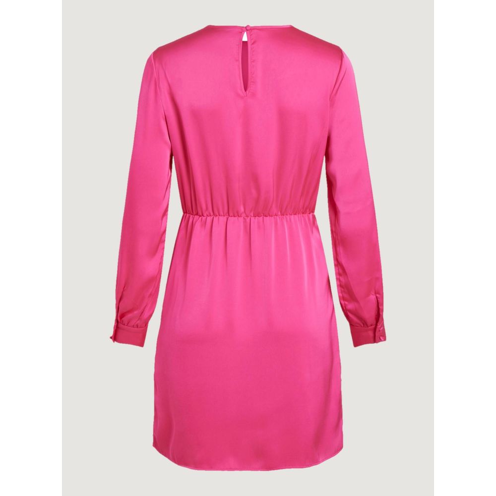 Vila Clothes Pink Polyester Short by Vila Clothes