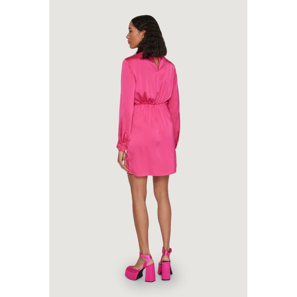 Vila Clothes Pink Polyester Short by Vila Clothes