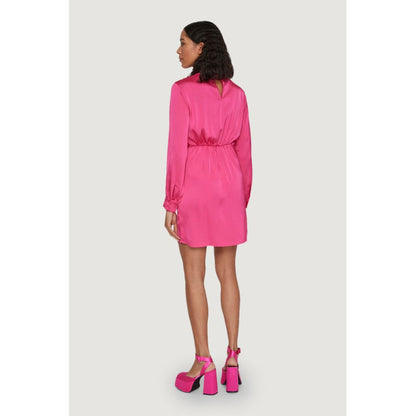 Vila Clothes Pink Polyester Short by Vila Clothes