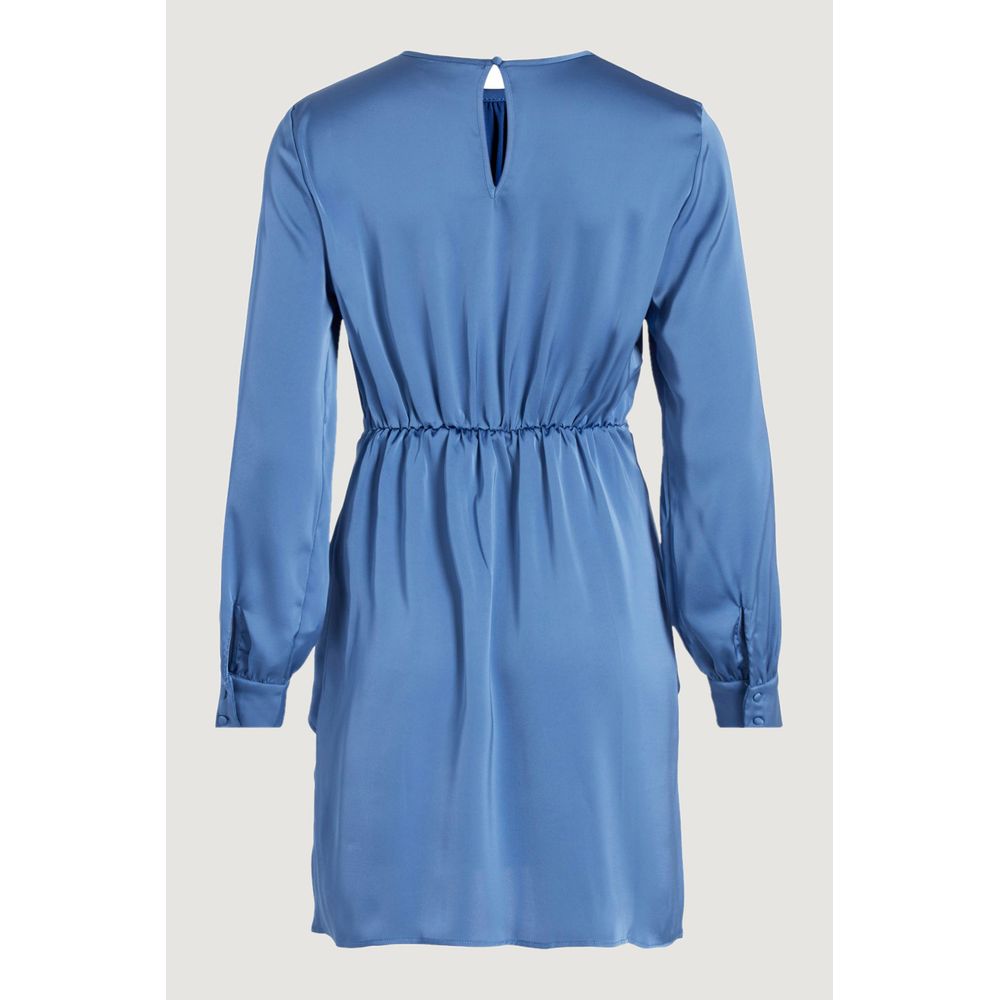 Vila Clothes Blue Recycled Polyester Short by Vila Clothes