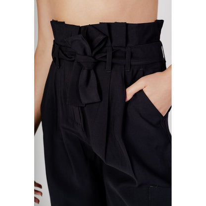 Vila Clothes Black Viscose Pant by Vila Clothes