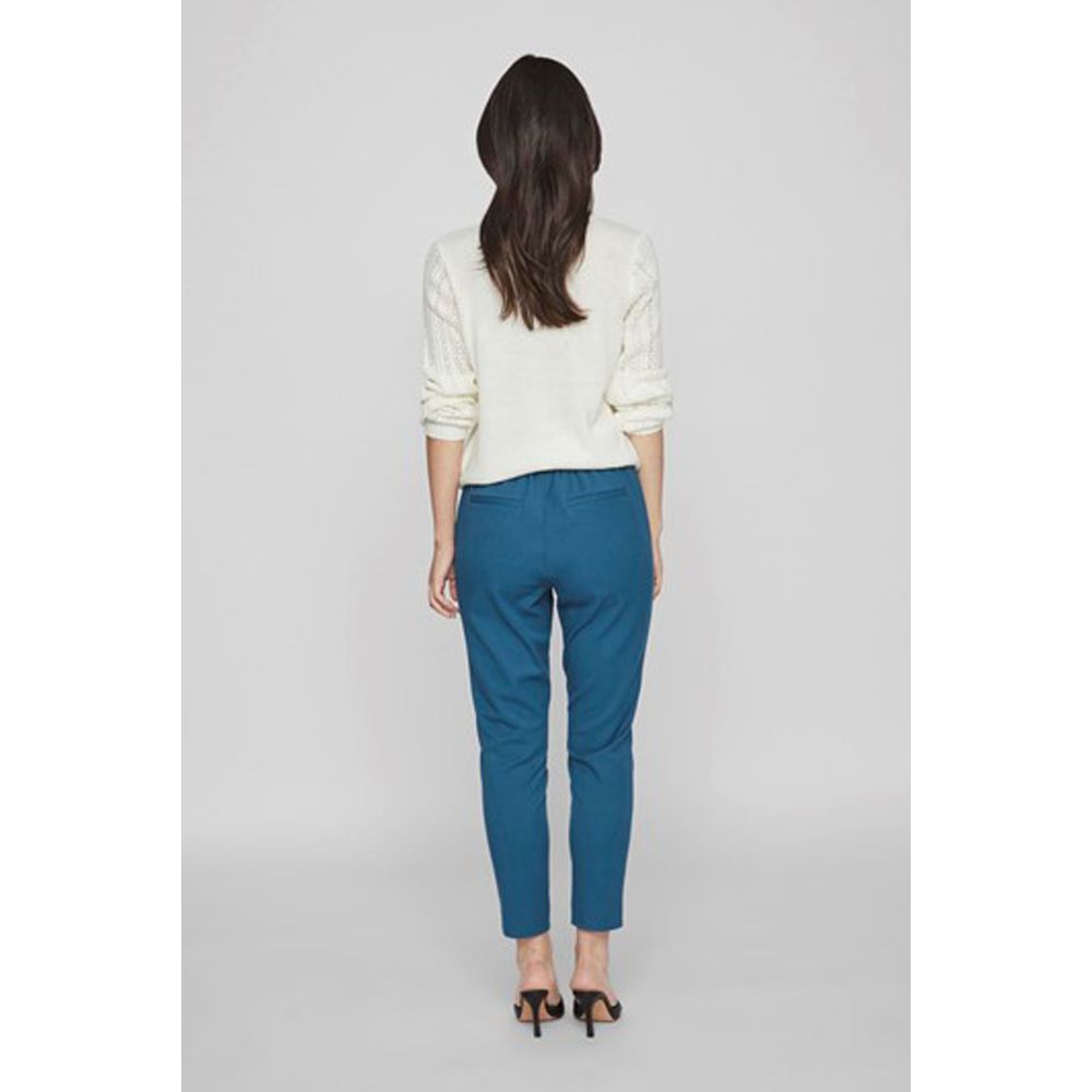 Vila Clothes Blue Polyester Pant by Vila Clothes