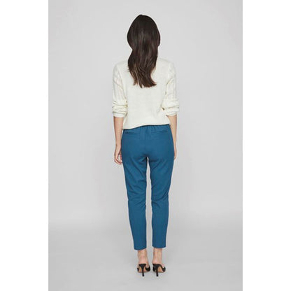 Vila Clothes Blue Polyester Pant by Vila Clothes