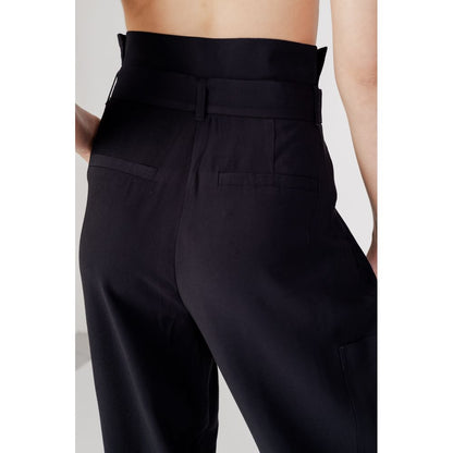 Vila Clothes Black Viscose Pant by Vila Clothes