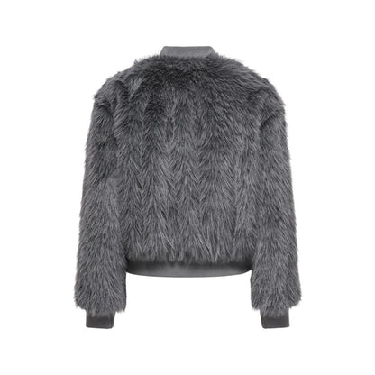 Vestes et manteaux en polyester gris uniquement