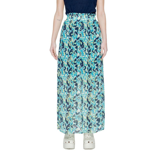 Jupe en polyester turquoise Morgan De Toi