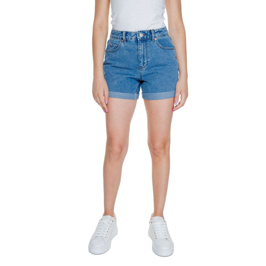 Short en coton bleu clair Vero Moda