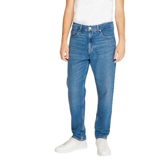Tommy Hilfiger Jeans Blue Recycled Cotton Slim Fit Jean by Tommy Hilfiger Jeans