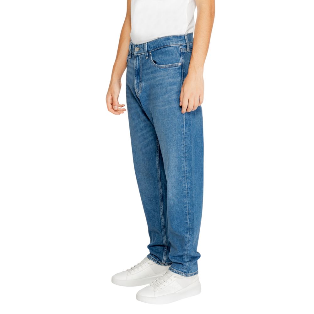 Tommy Hilfiger Jeans Blue Recycled Cotton Slim Fit Jean by Tommy Hilfiger Jeans