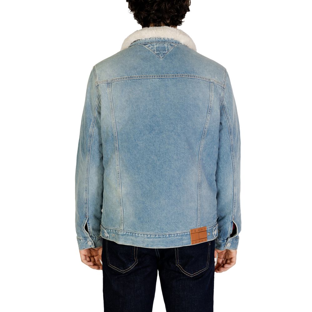 Tommy Hilfiger Jeans Light Blue Cotton Jackets & Coat by Tommy Hilfiger Jeans