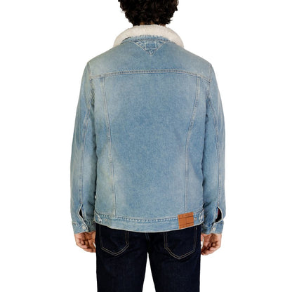 Tommy Hilfiger Jeans Light Blue Cotton Jackets & Coat by Tommy Hilfiger Jeans
