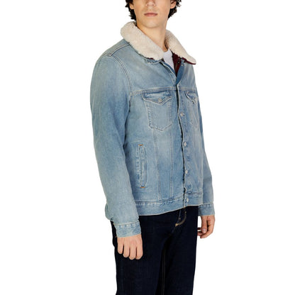 Tommy Hilfiger Jeans Light Blue Cotton Jackets & Coat by Tommy Hilfiger Jeans