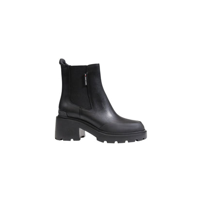 Tommy Hilfiger Jeans Black Leather Ankle by Tommy Hilfiger Jeans