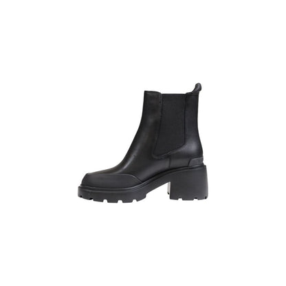 Tommy Hilfiger Jeans Black Leather Ankle by Tommy Hilfiger Jeans