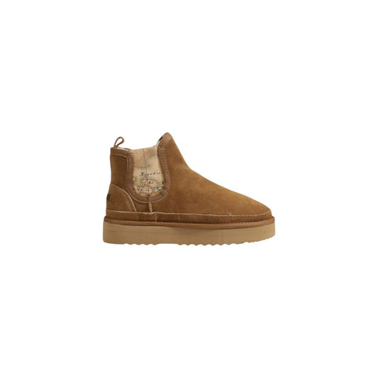 Alviero Martini Prima Classe Beige Leather Ankle by Alviero Martini Prima Classe