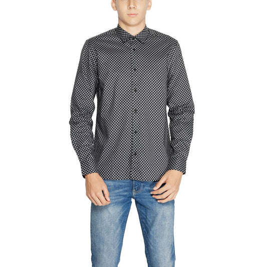 Antony Morato Gray Cotton Shirt by Antony Morato