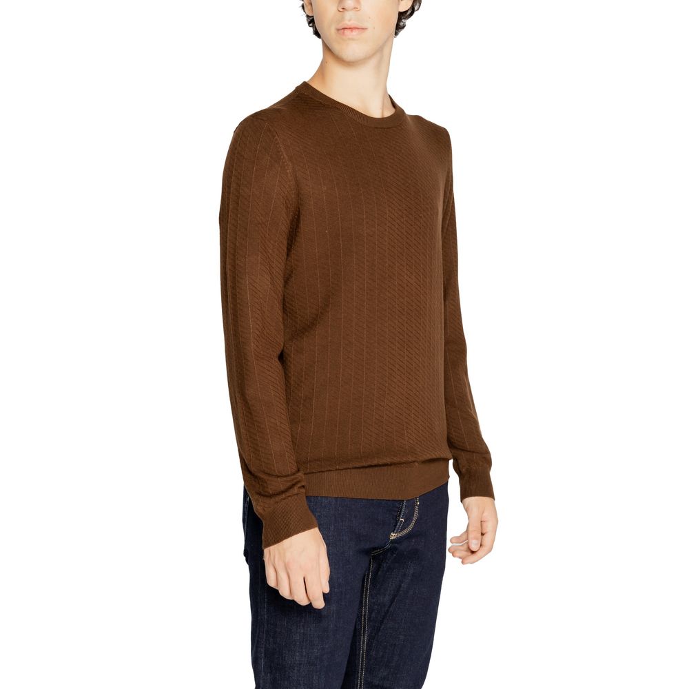 Antony Morato Brown Viscose Sweater by Antony Morato