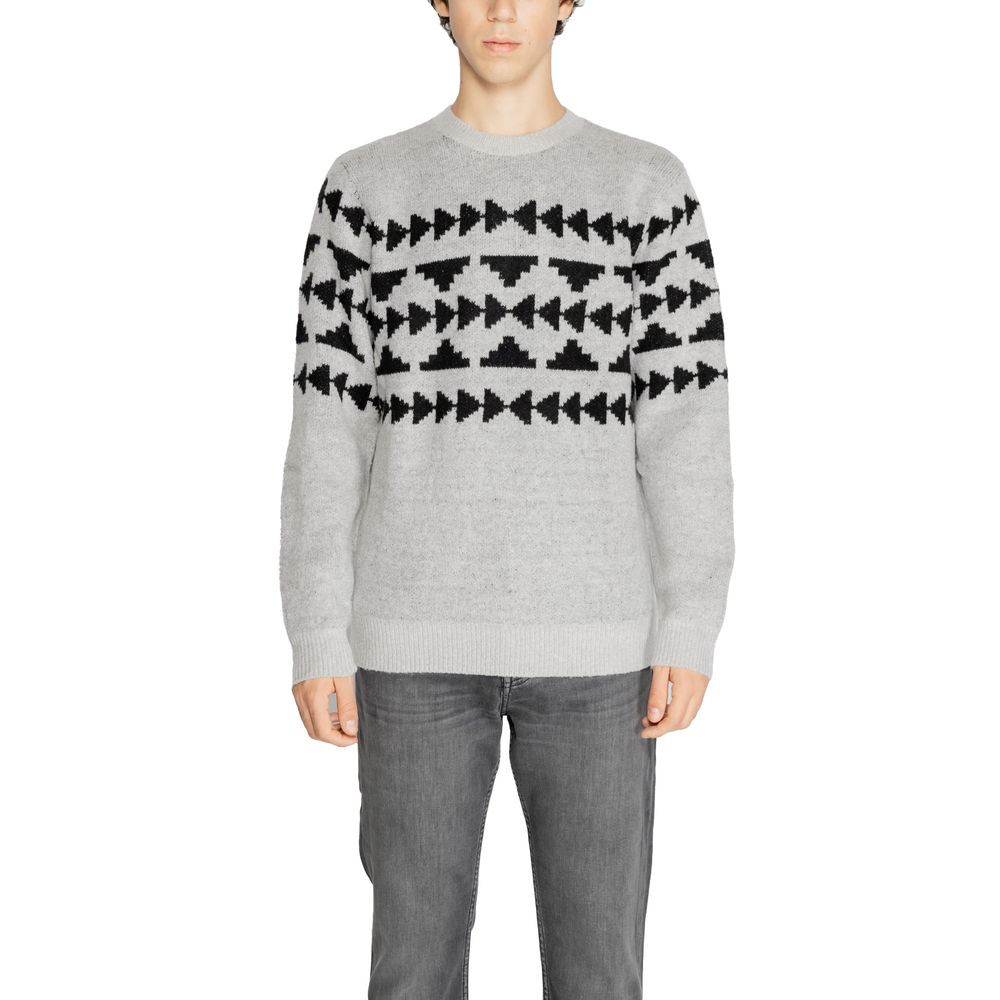 Antony Morato Gray Marabou Sweater by Antony Morato