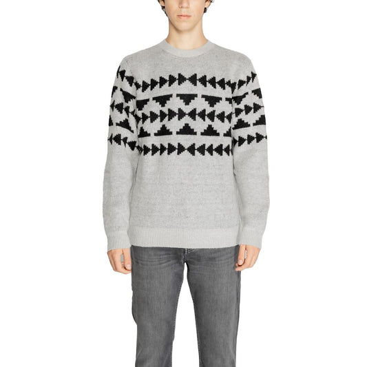 Antony Morato Gray Marabou Sweater by Antony Morato