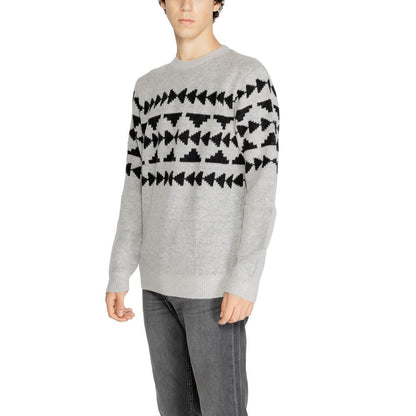 Antony Morato Gray Marabou Sweater by Antony Morato