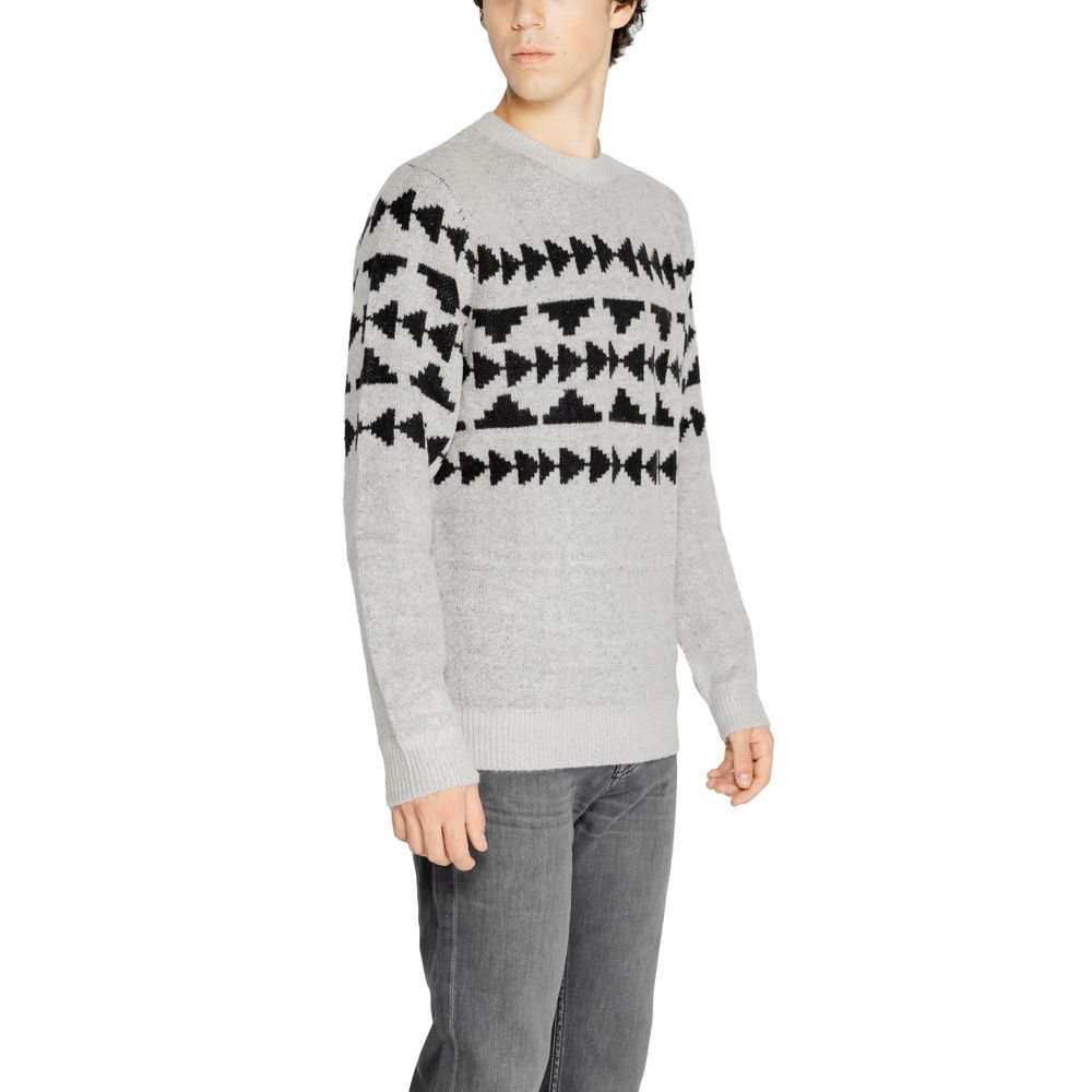 Antony Morato Gray Marabou Sweater by Antony Morato