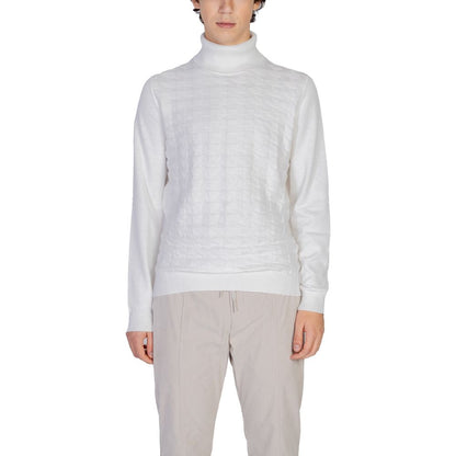 Antony Morato White Cotton Turtleneck by Antony Morato