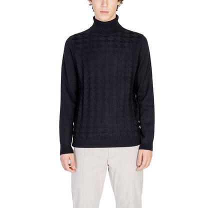 Antony Morato Black Cotton Turtleneck by Antony Morato