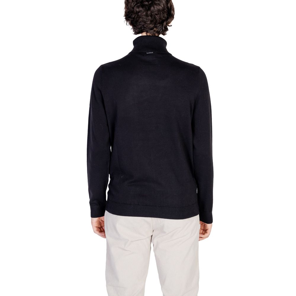 Antony Morato Black Cotton Turtleneck by Antony Morato
