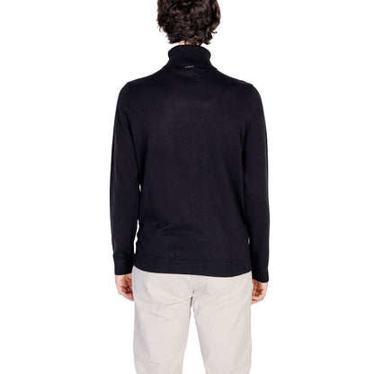 Antony Morato Black Cotton Turtleneck by Antony Morato
