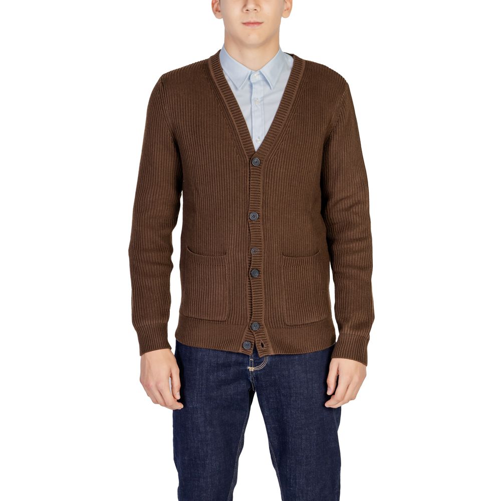 Antony Morato Cardigan en polyester marron
