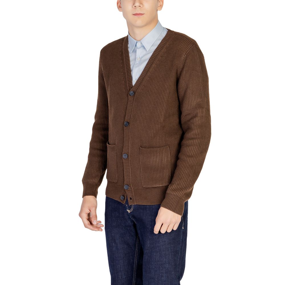 Antony Morato Cardigan en polyester marron