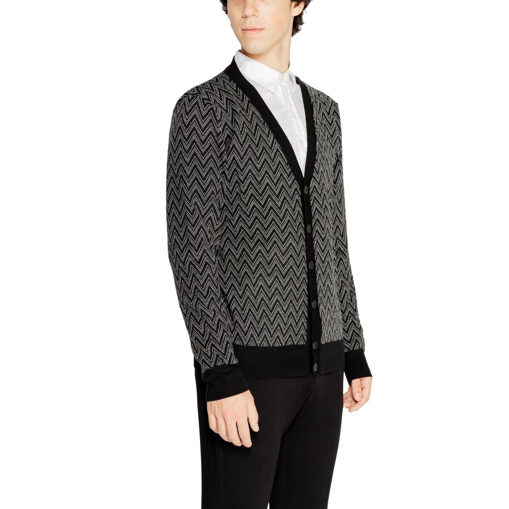 Antony Morato Cardigan en mohair noir