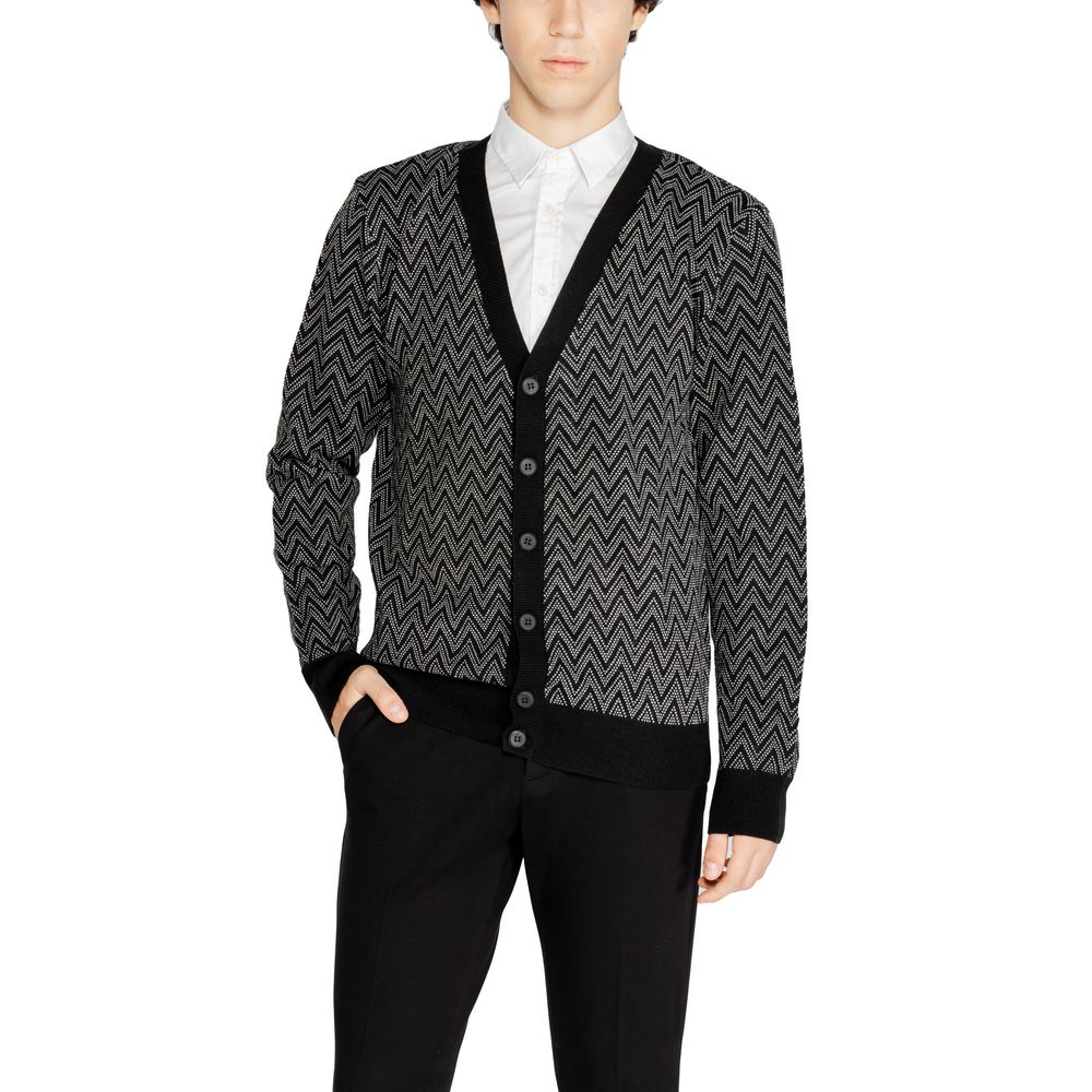 Antony Morato Cardigan en mohair noir