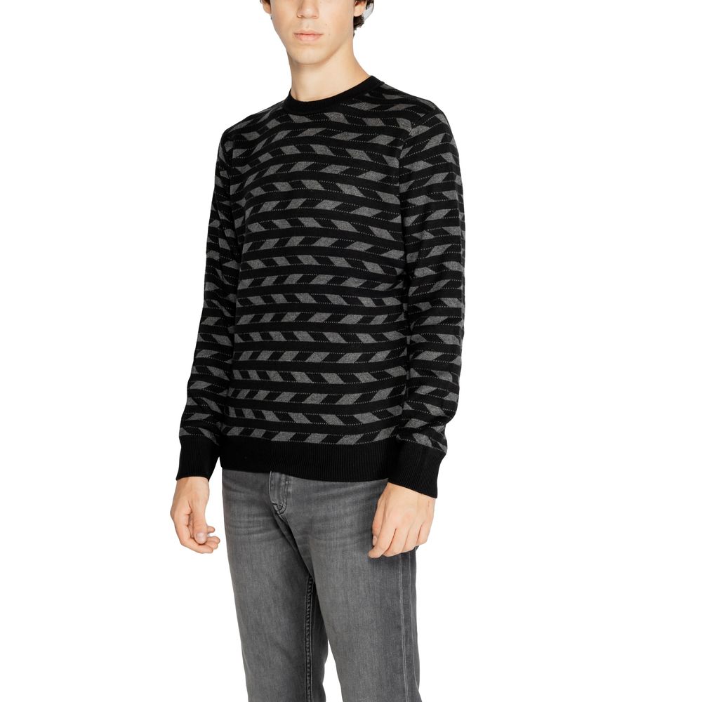 Antony Morato Black Marabou Sweater by Antony Morato