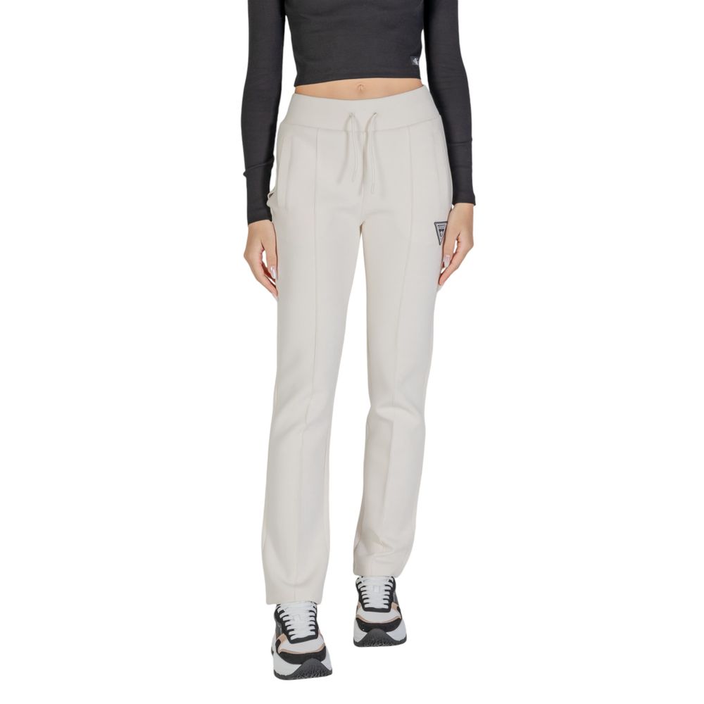 Guess Active Cream Cotton Joggers Workout Pant by Guess Active