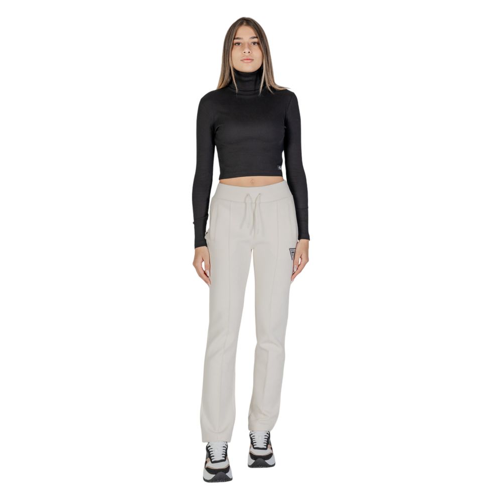 Guess Active Cream Cotton Joggers Workout Pant by Guess Active