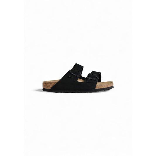 Sandale Birkenstock en cuir suédé noir