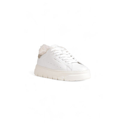 Crime London White Leather Sneaker by Crime London