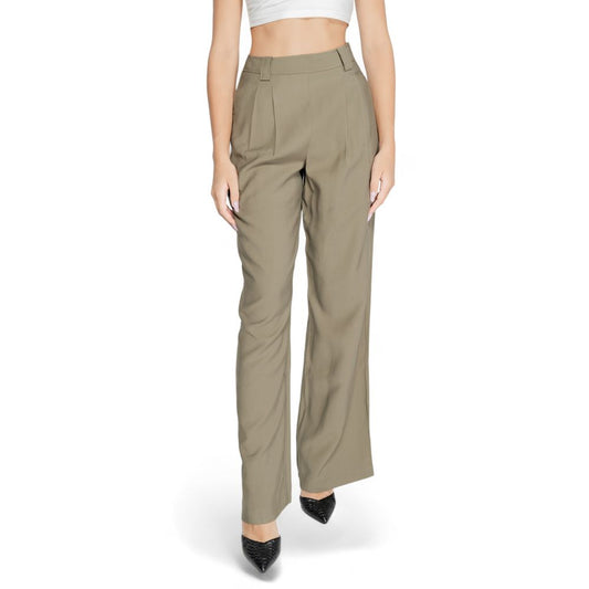 Morgan De Toi Green Cotton Pant by Morgan De Toi
