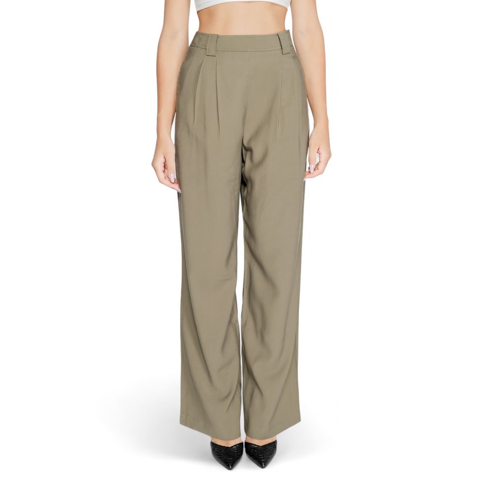 Morgan De Toi Green Cotton Pant by Morgan De Toi