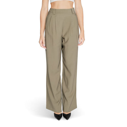 Morgan De Toi Green Cotton Pant by Morgan De Toi