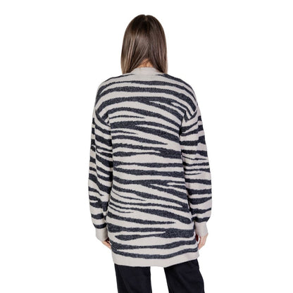 Cardigan en nylon gris Jacqueline De Yong