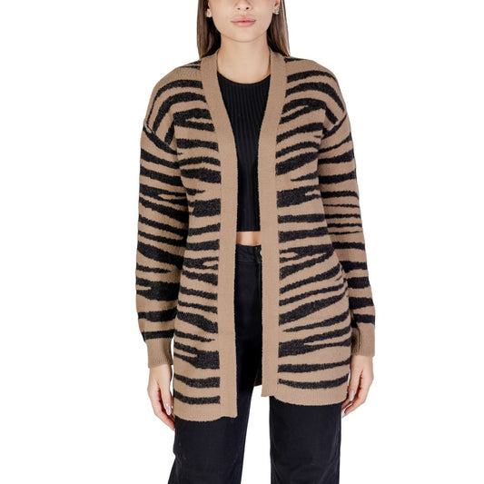 Cardigan en nylon marron Jacqueline De Yong