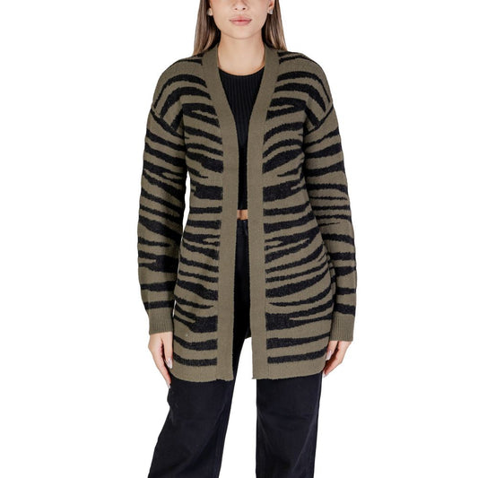 Cardigan en nylon vert Jacqueline De Yong