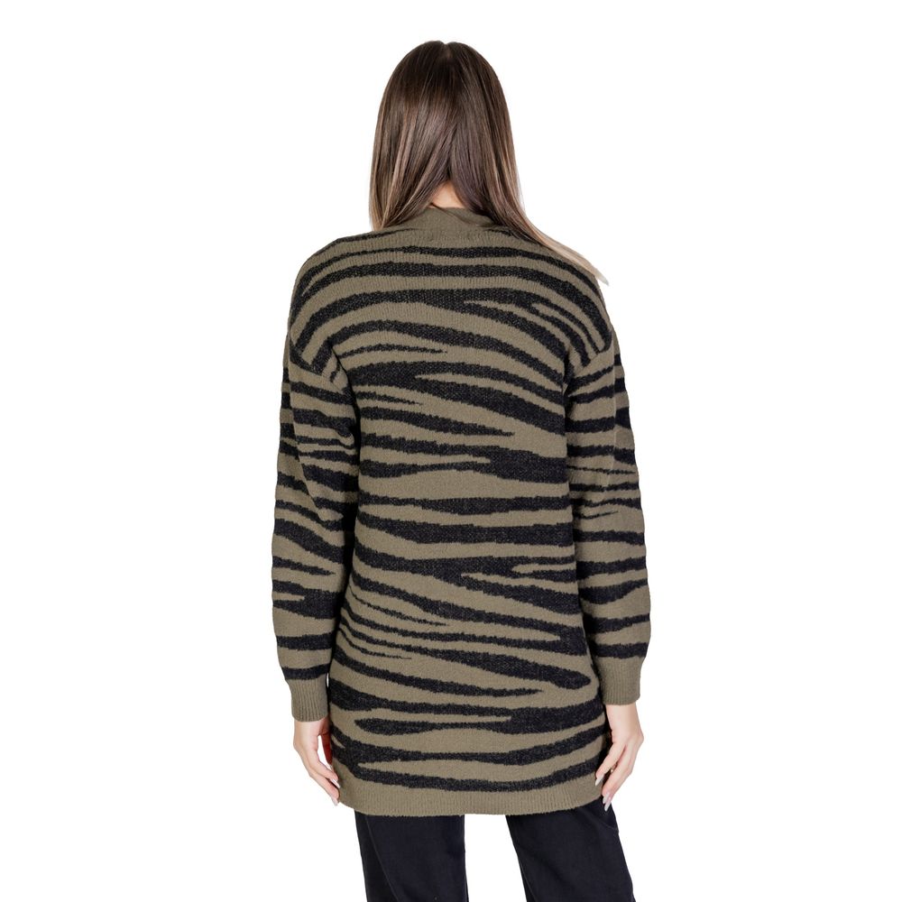 Cardigan en nylon vert Jacqueline De Yong