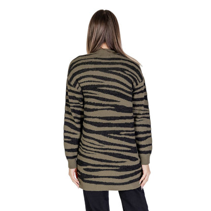 Cardigan en nylon vert Jacqueline De Yong